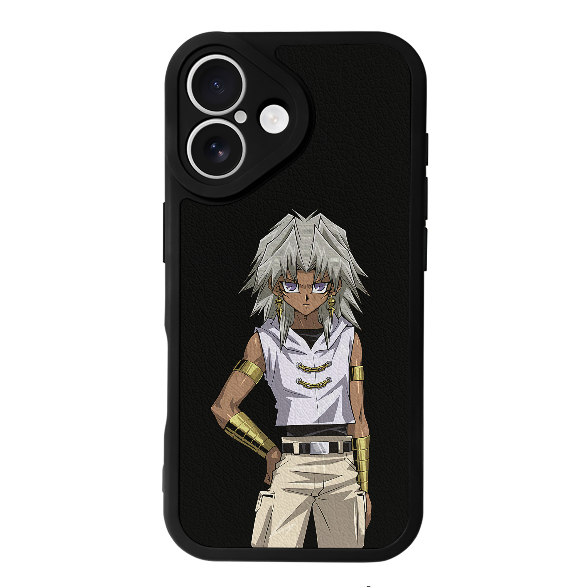 （画像用） 遊☆戯☆王 Yu-Gi-Oh! 【iPhone 16シリーズ対応】シリコンスマホケース（レザー調） 材質：シリコン